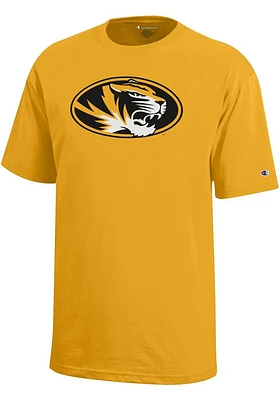 Champion Missouri Tigers Youth Gold Logo Short Sleeve T-Shirt