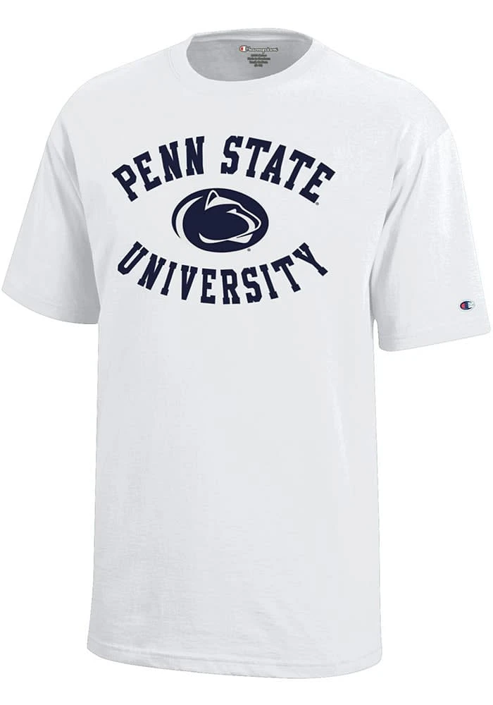Champion Penn State Nittany Lions Youth White #1 Design Short Sleeve T-Shirt