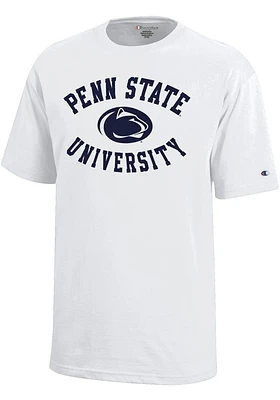 Champion Penn State Nittany Lions Youth White #1 Design Short Sleeve T-Shirt