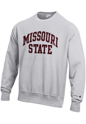 Champion Missouri State Bears Mens Grey Reverse Weave Long Sleeve Crew Sweatshirt