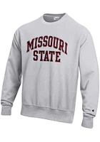 Champion Missouri State Bears Mens Grey Reverse Weave Long Sleeve Crew Sweatshirt
