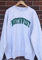 Champion Northwest Missouri State Bearcats Mens Grey Reverse Weave Long Sleeve Crew Sweatshirt