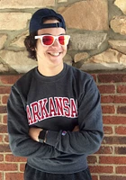 Champion Arkansas Razorbacks Mens Charcoal Arch Long Sleeve Crew Sweatshirt