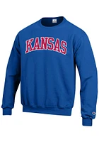Champion Kansas Jayhawks Mens Arch Long Sleeve Crew Sweatshirt