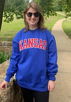 Champion Kansas Jayhawks Mens Arch Long Sleeve Crew Sweatshirt