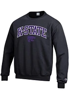 Champion K-State Wildcats Mens Arch Mascot Long Sleeve Crew Sweatshirt