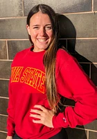 Champion Iowa State Cyclones Mens Cardinal Arch Long Sleeve Crew Sweatshirt