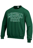 Champion Michigan State Spartans Mens Arch Long Sleeve Crew Sweatshirt