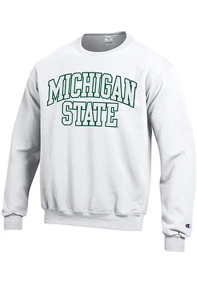 Champion Michigan State Spartans Mens Arch Long Sleeve Crew Sweatshirt