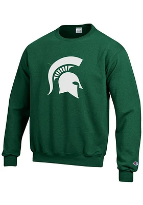 Champion Michigan State Spartans Mens Big Logo Long Sleeve Crew Sweatshirt