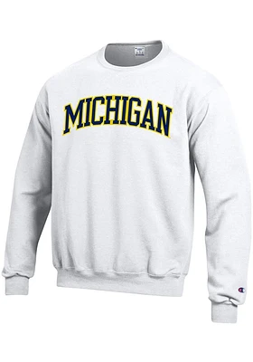 Champion Michigan Wolverines Mens Arch Long Sleeve Crew Sweatshirt