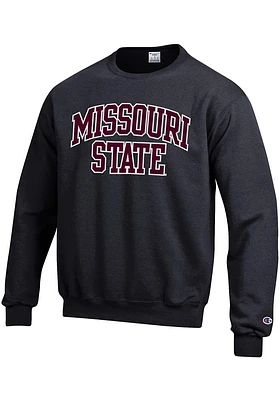 Champion Missouri State Bears Mens Black Arch Long Sleeve Crew Sweatshirt