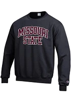 Champion Missouri State Bears Mens Black Arch Long Sleeve Crew Sweatshirt