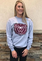 Champion Missouri State Bears Mens Grey Big Logo Long Sleeve Crew Sweatshirt