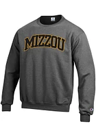 Champion Missouri Tigers Mens Charcoal Arch Long Sleeve Crew Sweatshirt