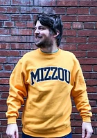 Champion Missouri Tigers Mens Gold Arch Long Sleeve Crew Sweatshirt