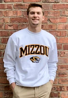 Champion Missouri Tigers Mens White Arch Logo Long Sleeve Crew Sweatshirt