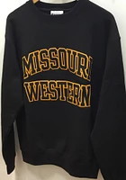 Champion Missouri Western Griffons Mens Black Arch Long Sleeve Crew Sweatshirt