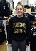 Champion Northern Kentucky Norse Mens Black Arch Long Sleeve Crew Sweatshirt