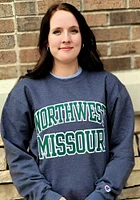 Champion Northwest Missouri State Bearcats Mens Charcoal Arch Long Sleeve Crew Sweatshirt
