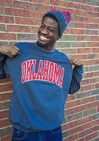 Champion Oklahoma Sooners Mens Charcoal Arch Long Sleeve Crew Sweatshirt