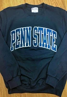 Champion Penn State Nittany Lions Mens Navy Blue Arch Long Sleeve Crew Sweatshirt