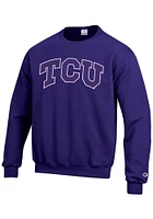 Champion TCU Horned Frogs Mens Arch Long Sleeve Crew Sweatshirt