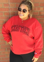 Champion Texas Tech Red Raiders Mens Arch Long Sleeve Crew Sweatshirt