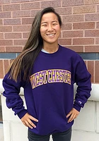 Champion West Chester Golden Rams Mens Purple Arch Long Sleeve Crew Sweatshirt