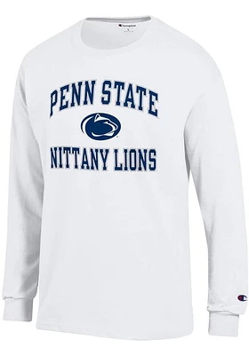 Champion Penn State Nittany Lions White No1 Design Long Sleeve T Shirt