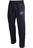 Champion K-State Wildcats Mens Black Open Bottom Sweatpants