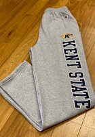 Champion Kent State Golden Flashes Mens Grey Open Bottom Sweatpants