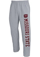 Champion Missouri State Bears Mens Grey Open Bottom Sweatpants