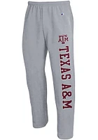 Champion Texas A&M Aggies Mens Grey Open Bottom Sweatpants