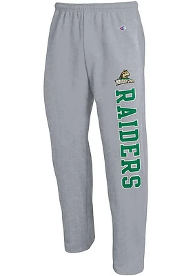 Champion Wright State Raiders Mens Grey Open Bottom Sweatpants