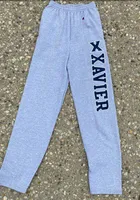 Champion Xavier Musketeers Mens Grey Open Bottom Sweatpants