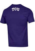 Champion TCU Horned Frogs Purple Knuckle Short Sleeve T Shirt