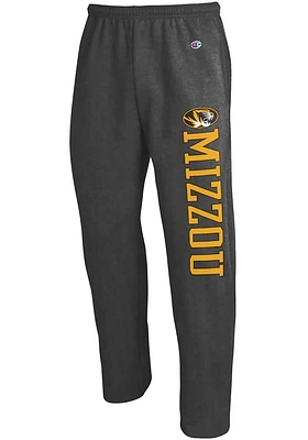 Champion Missouri Tigers Mens Charcoal Open Bottom Sweatpants