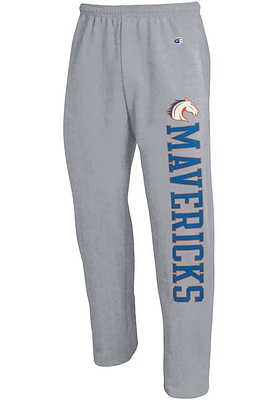 Champion UTA Mavericks Mens Grey Open Bottom Sweatpants