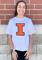 Champion Illinois Fighting Illini White Primary Logo Short Sleeve T Shirt