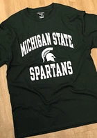 Champion Michigan State Spartans Green No1 Design Long Sleeve T Shirt