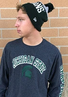 Champion Michigan State Spartans Charcoal Arch Mascot Long Sleeve T Shirt