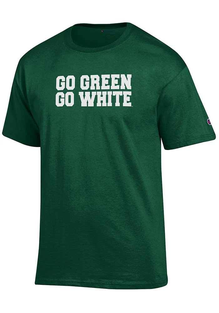 Champion Michigan State Spartans Green Go White Short Sleeve T Shirt