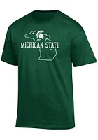Champion Michigan State Spartans Outline Short Sleeve T Shirt