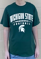 Champion Michigan State Spartans Green Spartan Football Short Sleeve T Shirt