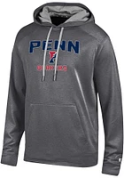 Champion Pennsylvania Quakers Mens Grey Athletic Fleece Hood