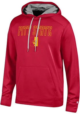 Champion Pitt State Gorillas Mens Red Athletic Fleece Hood
