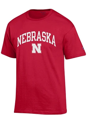 Champion Nebraska Cornhuskers Arch Mascot Short Sleeve T Shirt