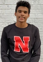 Champion Nebraska Cornhuskers Black Primary Logo Design Long Sleeve T Shirt