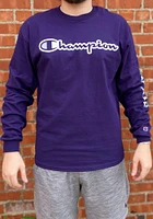 Champion K-State Wildcats Purple Co Branded Long Sleeve T Shirt